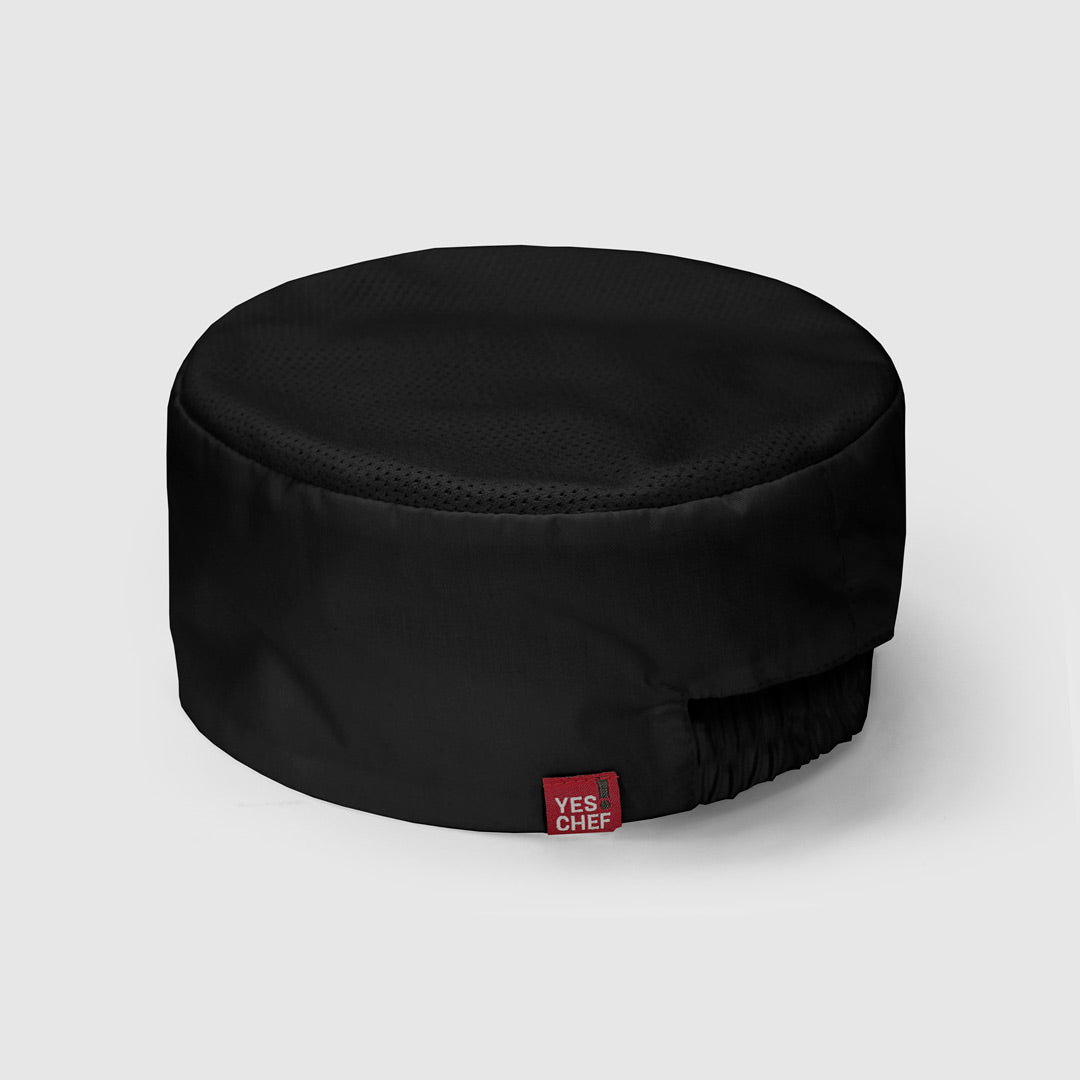 House of Uniforms The Mesh Flat Top Chefs Hat | Adults Yes! Chef