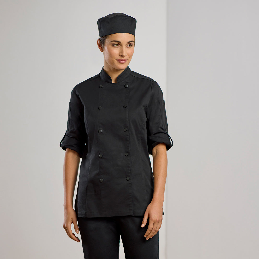 House of Uniforms The Gusto Chef Jacket | Long Sleeve | Ladies Yes! Chef