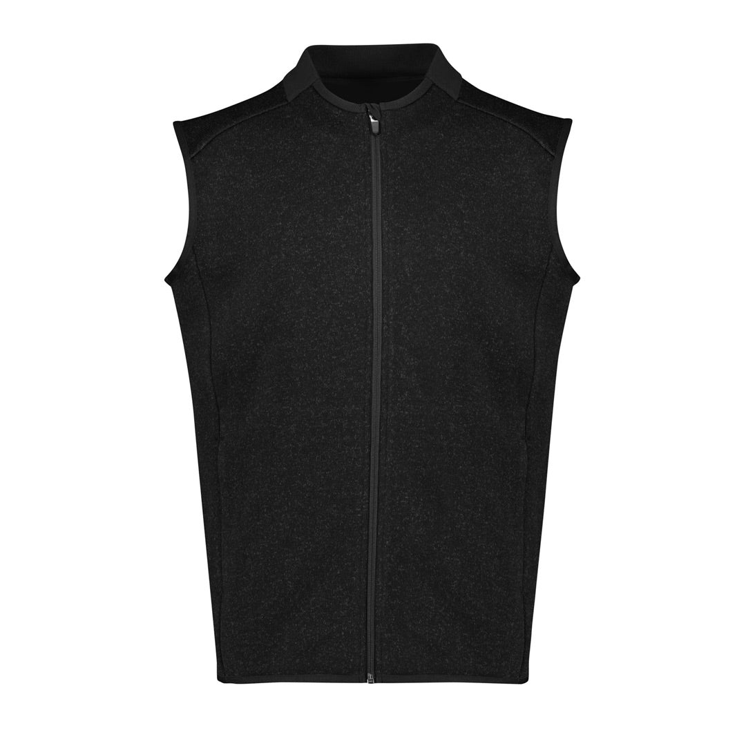 House of Uniforms The Nova Knit Vest | Mens Biz Care Black Marle