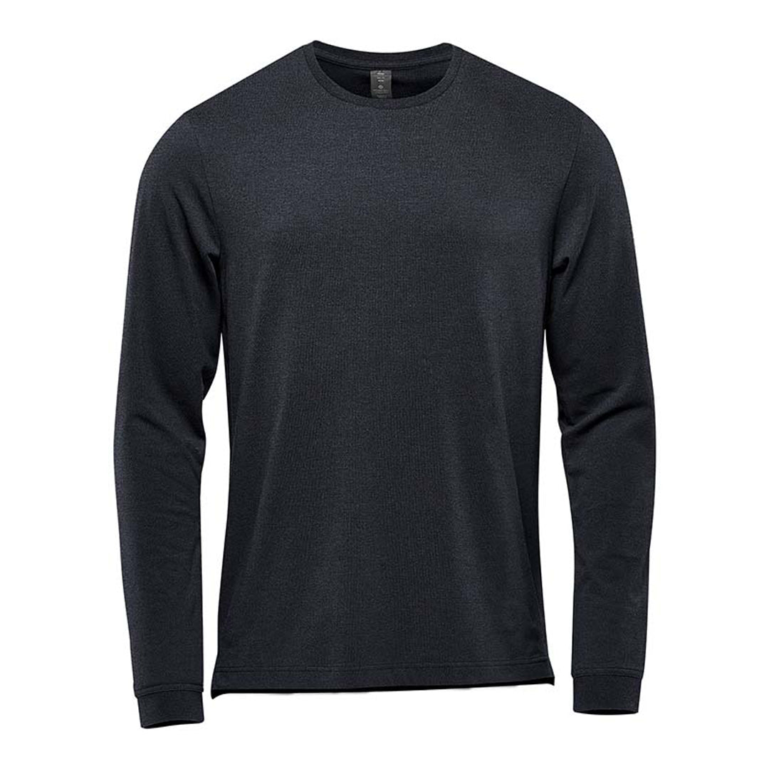 House of Uniforms The Montebello Tee | Long Sleeve | Mens Stormtech Charcoal Marle