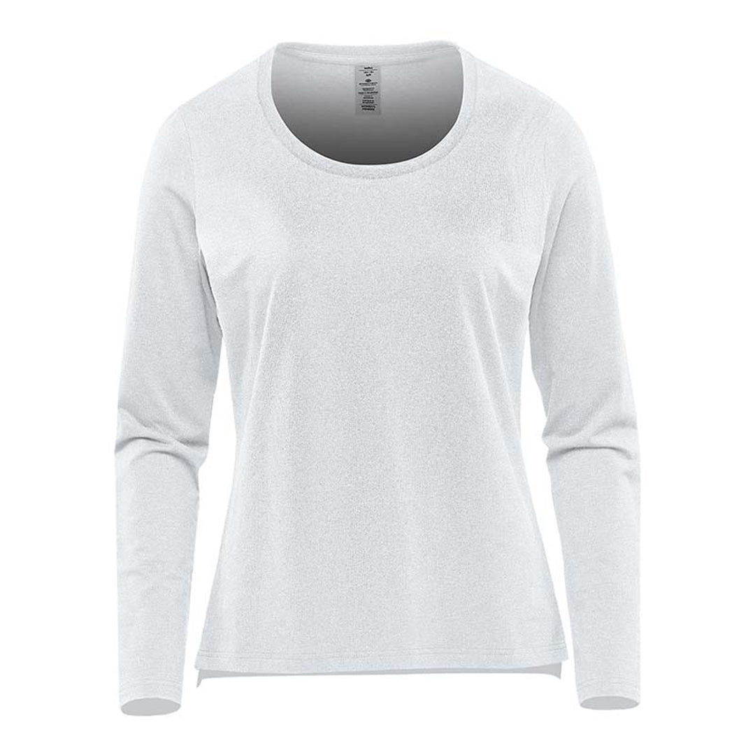 House of Uniforms The Montebello Tee | Long Sleeve | Ladies Stormtech White