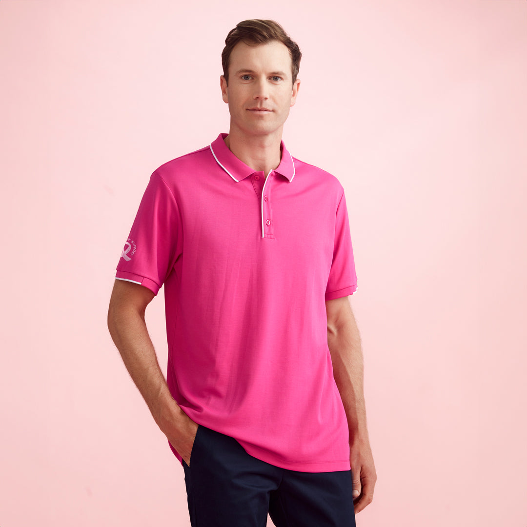 House of Uniforms The Pink Polo Top | Mens Biz Care