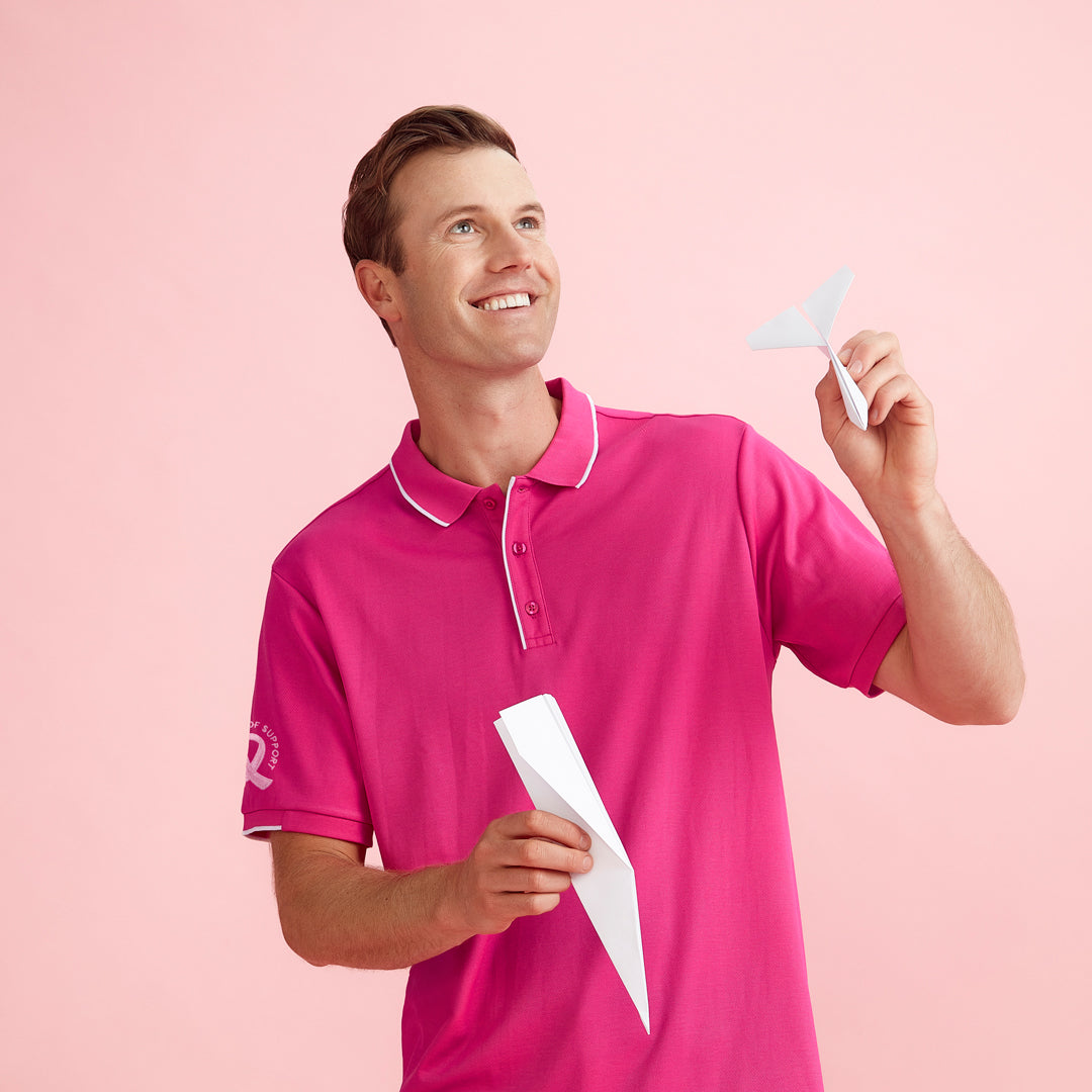 House of Uniforms The Pink Polo Top | Mens Biz Care