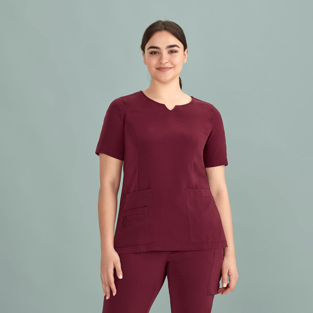 House of Uniforms The Avery Round Neck Scrub Top | Ladies Biz Care 