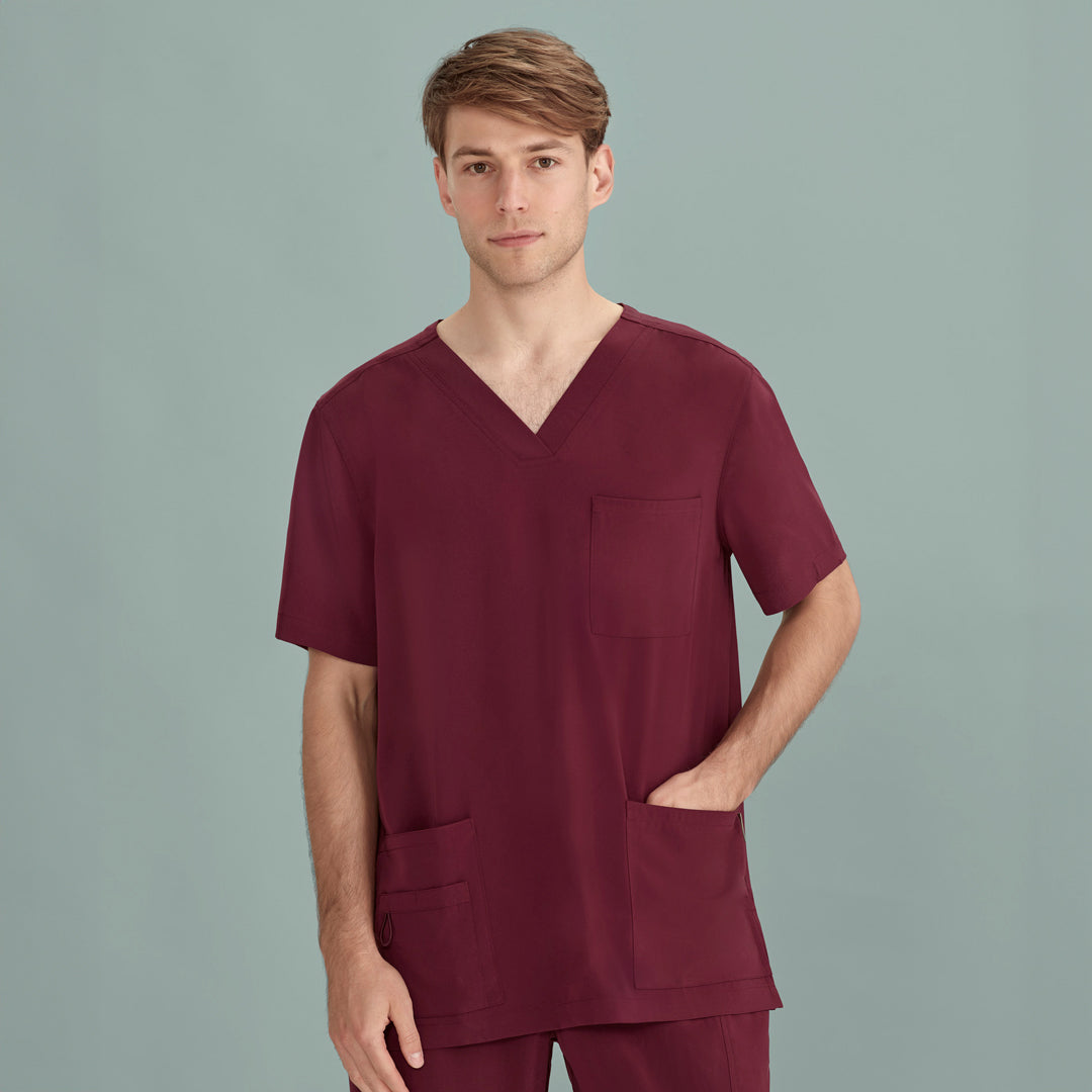 House of Uniforms The Avery V Neck Scrub Top | Mens Biz Care