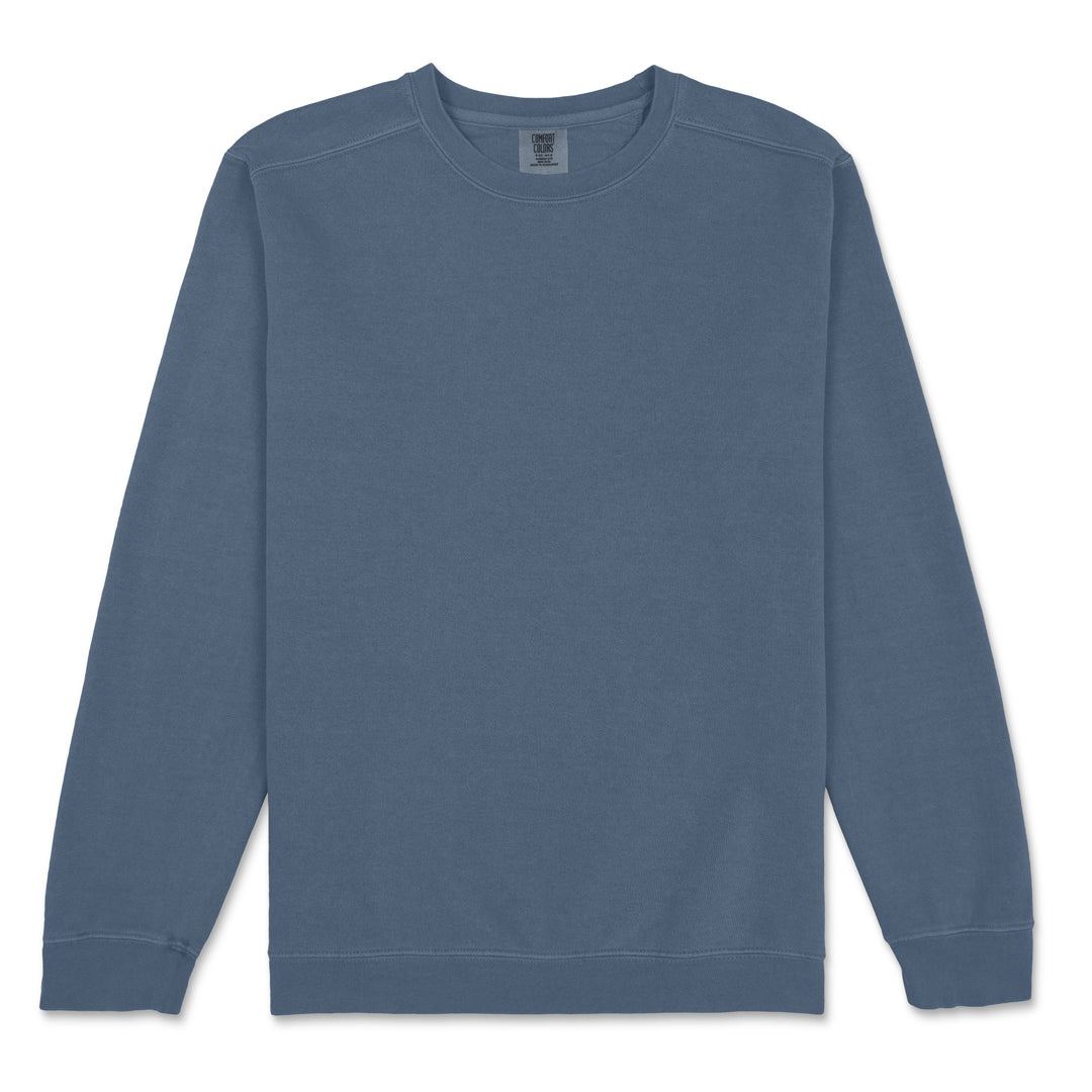 House of Uniforms The Crewneck Sweatshirt | Adults Comfort Colors Denim