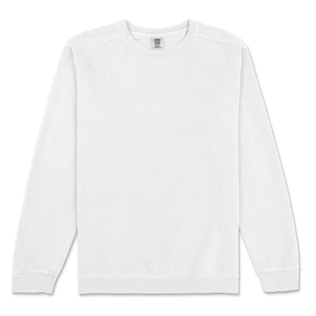 House of Uniforms The Crewneck Sweatshirt | Adults Comfort Colors White