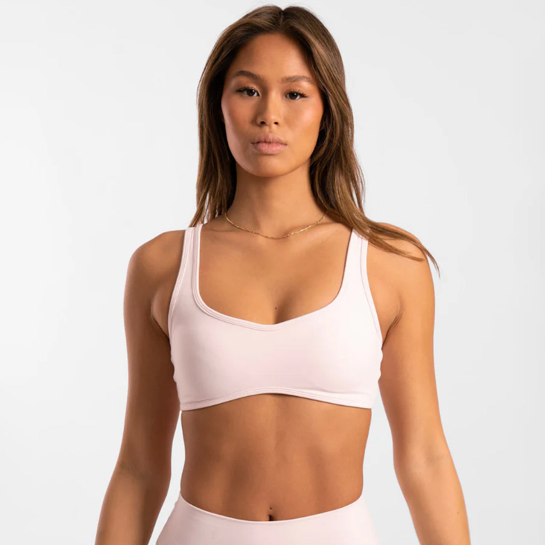 House of Uniforms The Contour Crop | Ladies Active Basics Pale Pink