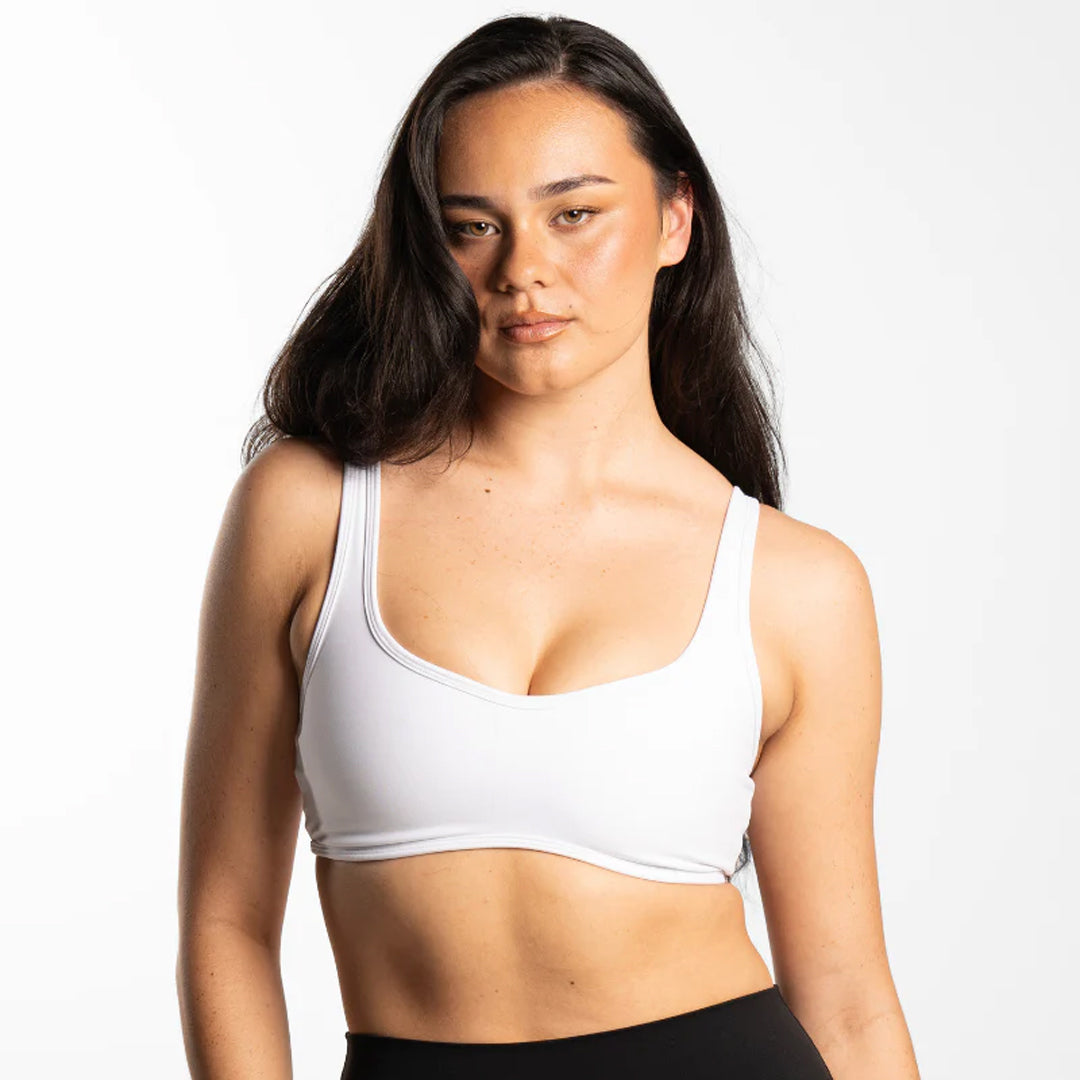 House of Uniforms The Contour Crop | Ladies Active Basics White