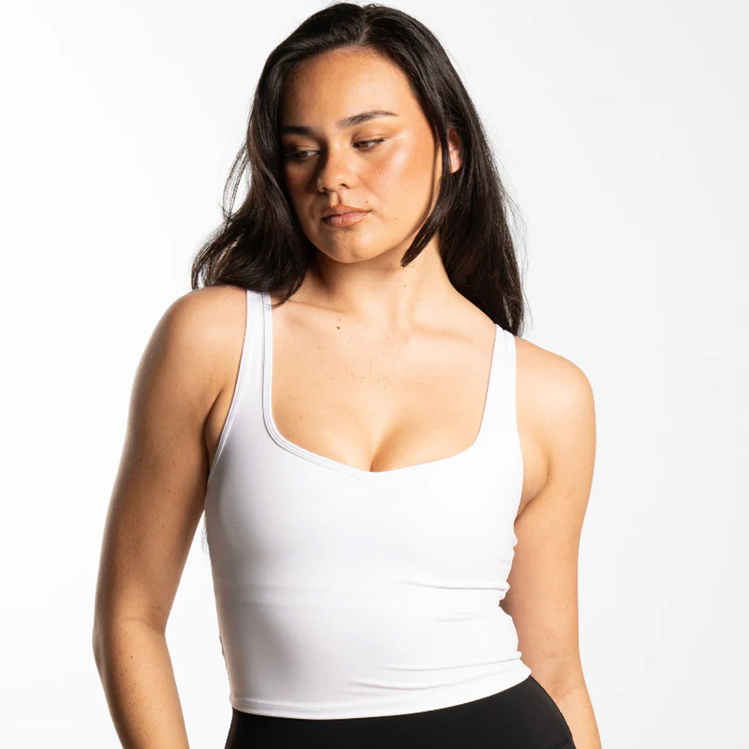 House of Uniforms The Contour Tank | Ladies Active Basics White