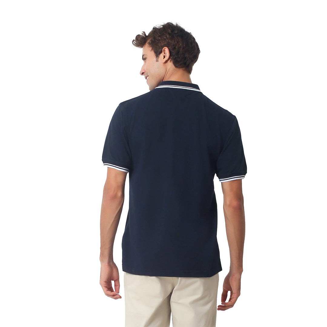 House of Uniforms The Contrast Polo | Adults | Navy Base Jbs Wear