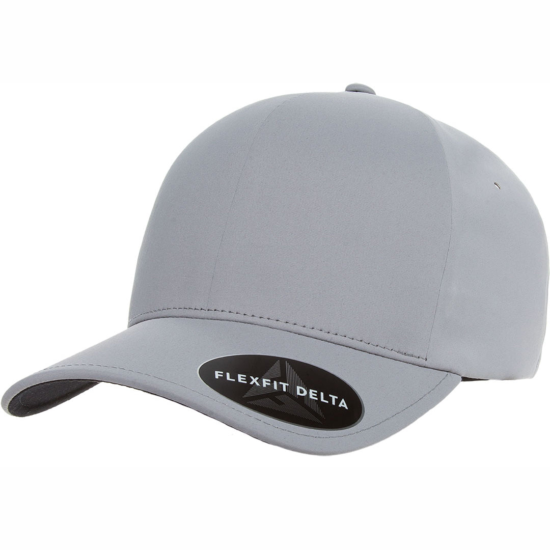 House of Uniforms The Flexfit Delta Cap Flexfit Silver