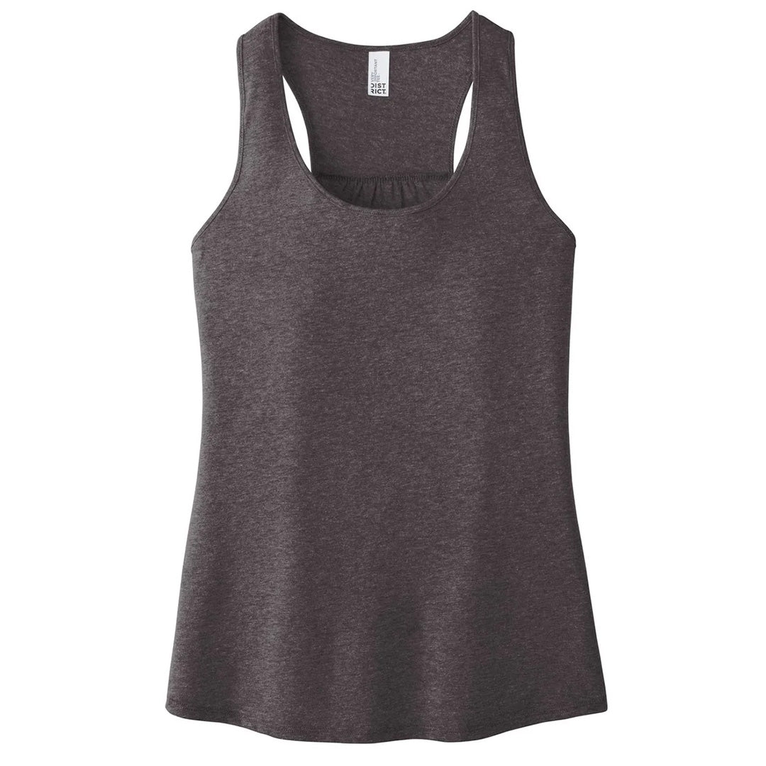 House of Uniforms The Gathered Back Tank | Ladies District Charcoal Marle