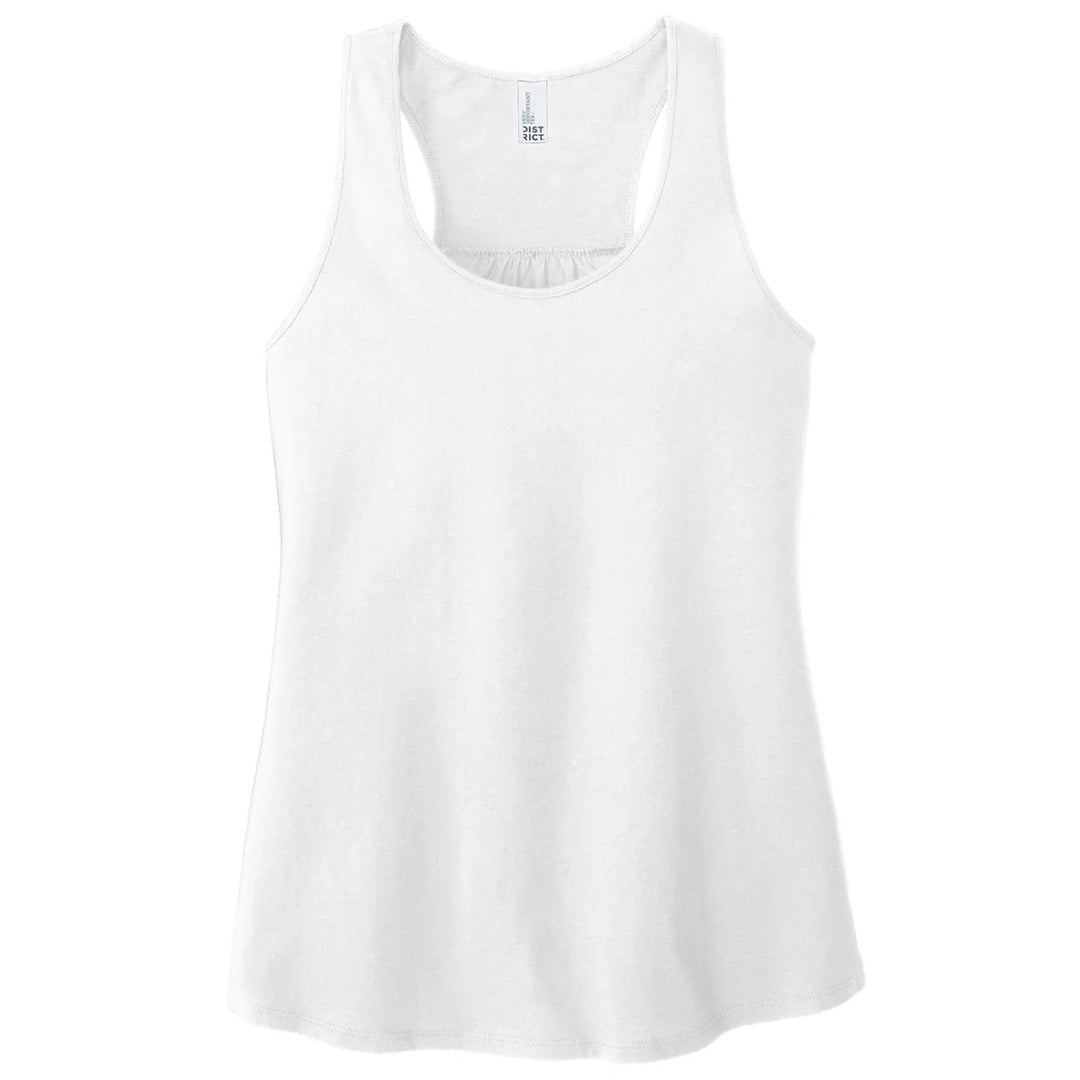House of Uniforms The Gathered Back Tank | Ladies District White