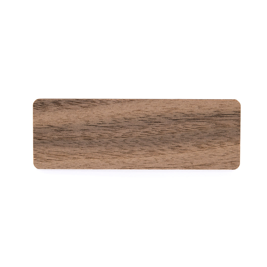 House of Uniforms The Wooden Name Badge | Pin or Magnet Fitting House of Uniforms Walnut