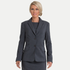 House of Uniforms The Dianna 2 Button Jacket | Wool Blend Corporate Comfort Charcoal