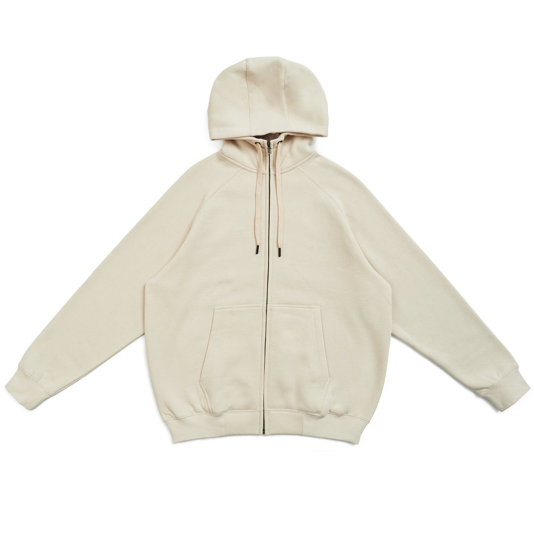 House of Uniforms The Cotton Care Zip Through Hoodie | Mens Ramo Natural