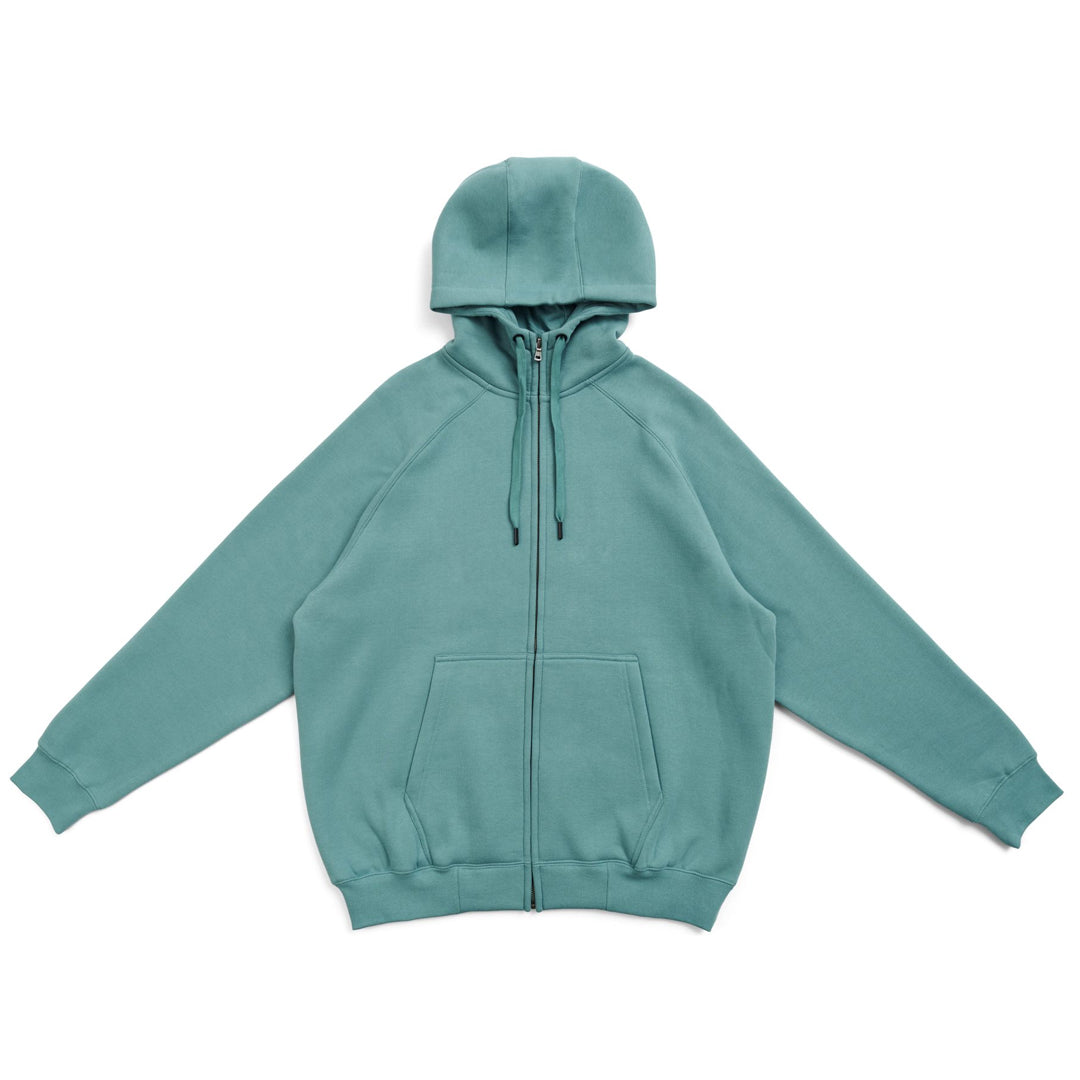 House of Uniforms The Cotton Care Zip Through Hoodie | Mens Ramo Slate Gr