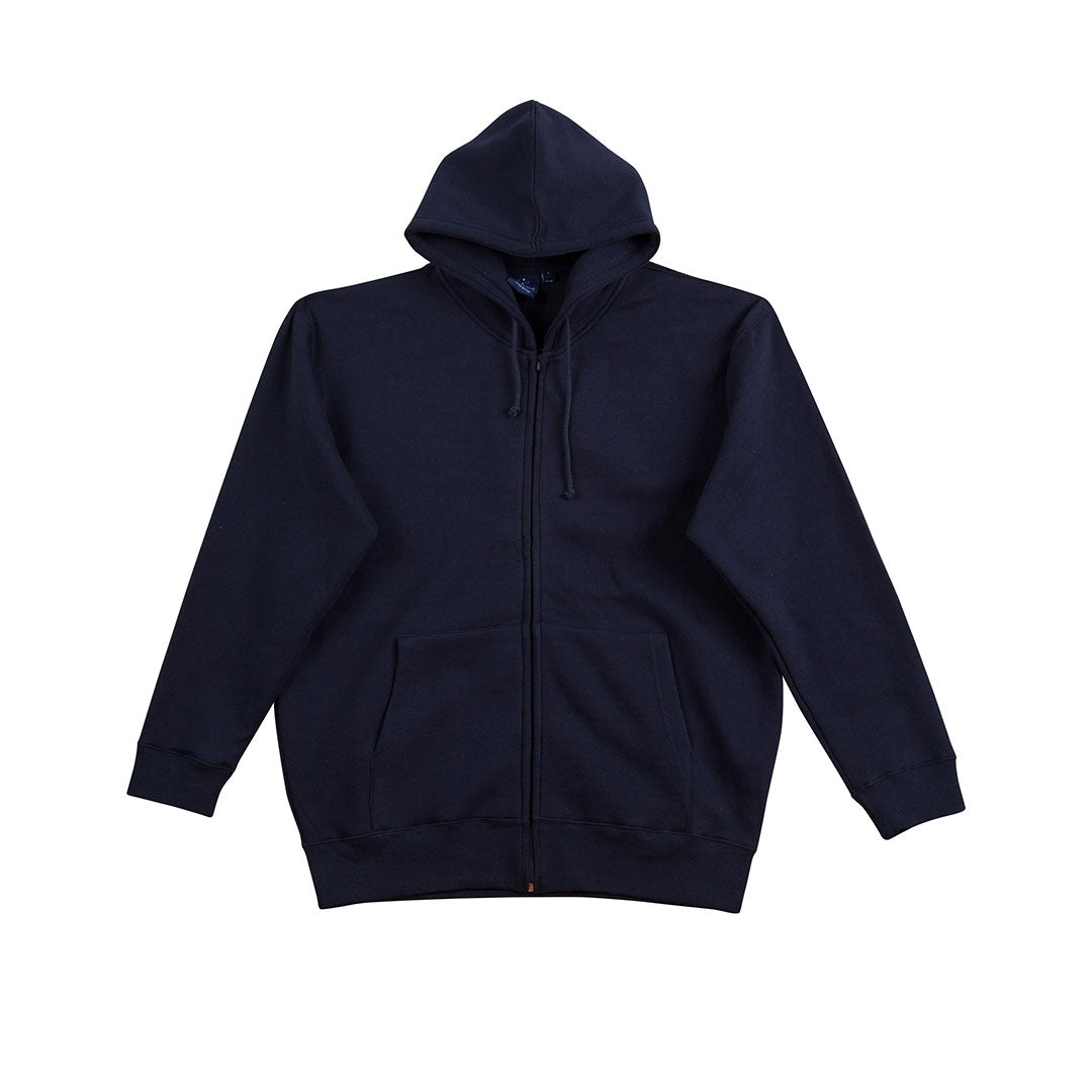 House of Uniforms The Double Bay Full Zip Hoodie | Mens Winning Spirit Navy