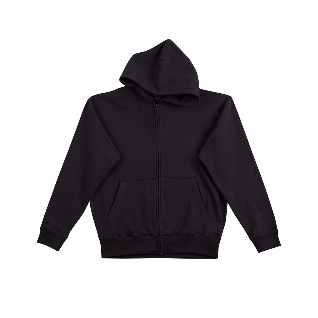 House of Uniforms The Double Bay Full Zip Hoodie | Kids Winning Spirit Black