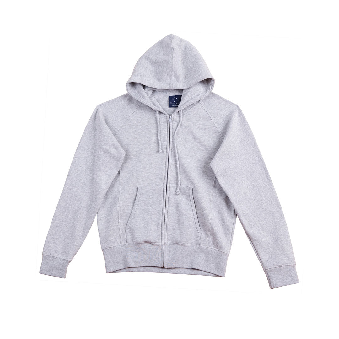 House of Uniforms The Double Bay Full Zip Hoodie | Ladies Winning Spirit Grey