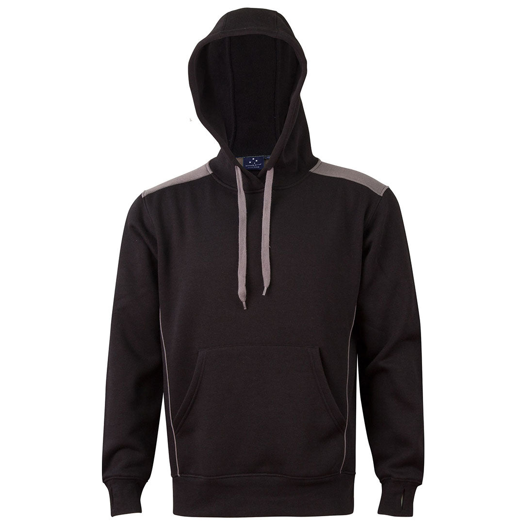 House of Uniforms The Croxton Contrast Hoodie | Adults Winning Spirit Black/Ash