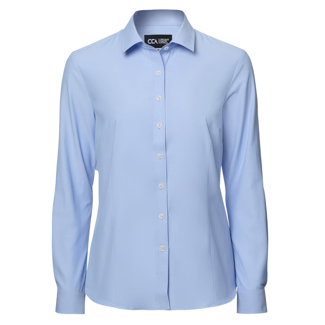 House of Uniforms The Comfort Shirt | Ladies Corporate Comfort Light Blue