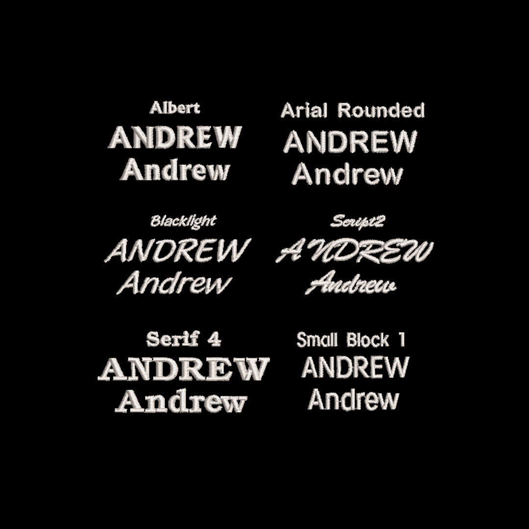 House of Uniforms Embroidery | Personal Names | Large House of Uniforms