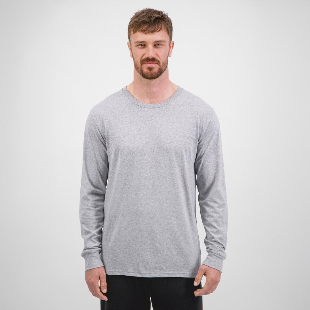 House of Uniforms The Basis Tee | Long Sleeve | Mens Goodmates Grey Marle