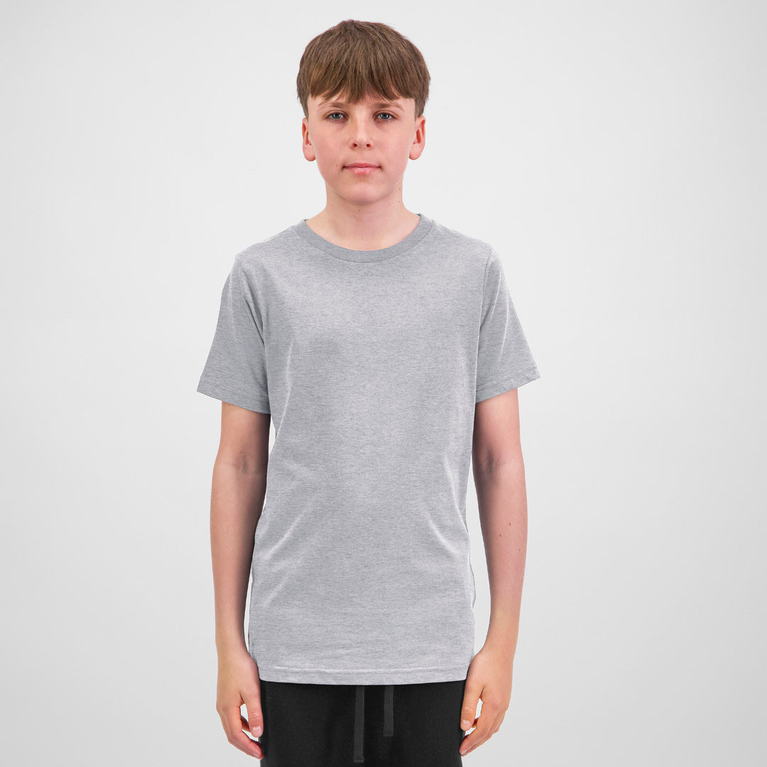 House of Uniforms The Basis Tee | Short Sleeve | Youth Goodmates Grey Marle