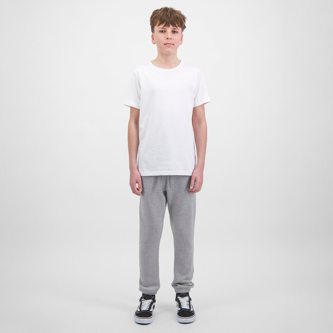 House of Uniforms The Basis Track Pant | Youth Goodmates Grey Marle