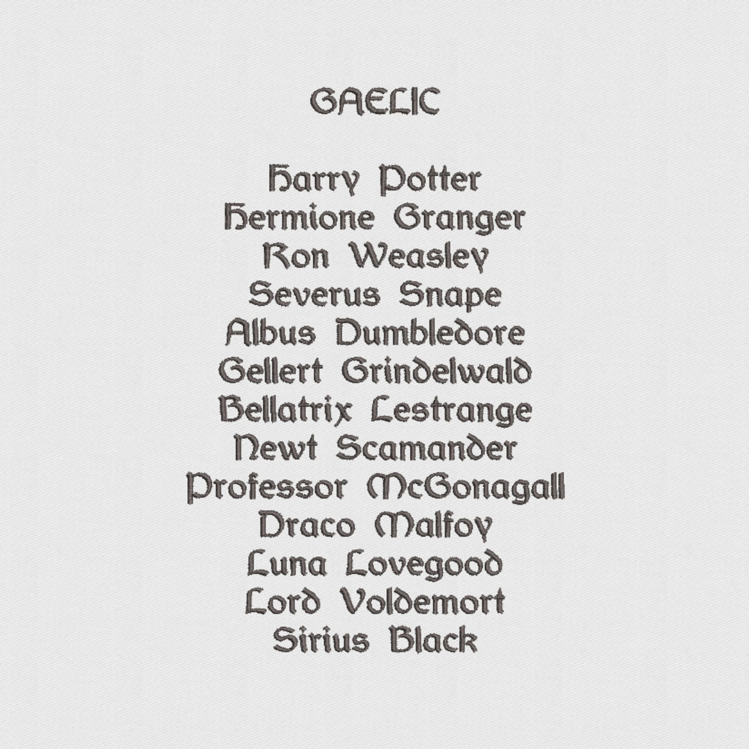 House of Uniforms Embroidery | Personal Names | Large House of Uniforms