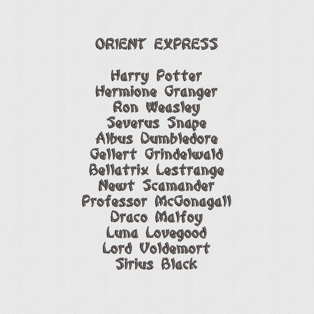 House of Uniforms Embroidery | Personal Names | Large House of Uniforms