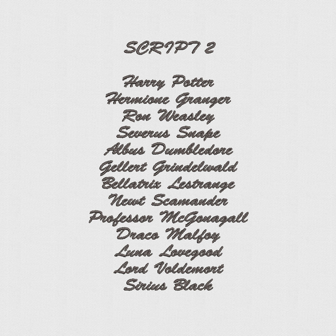 House of Uniforms Embroidery | Personal Names | Small House of Uniforms