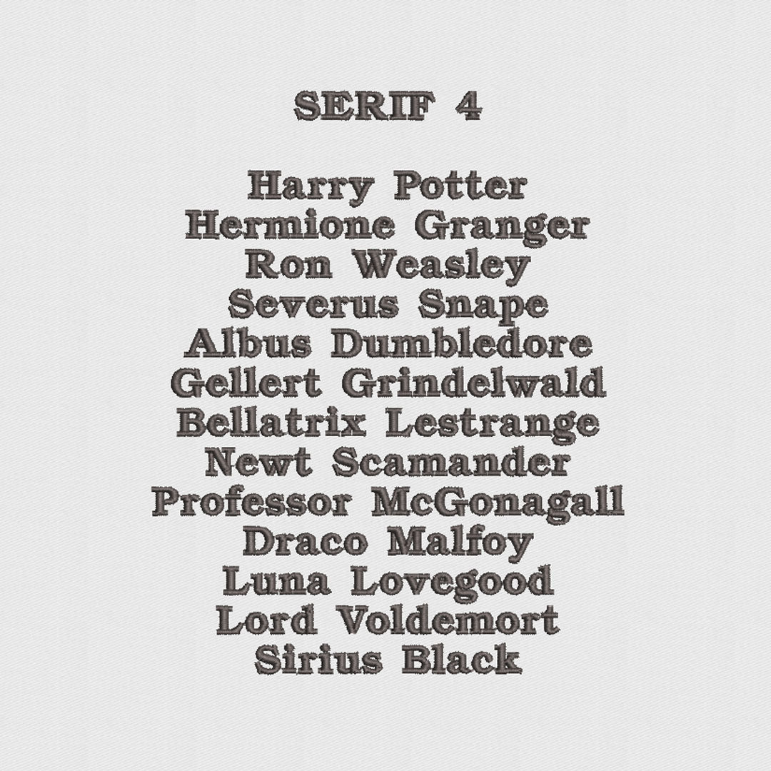 House of Uniforms Embroidery | Personal Names | Small House of Uniforms