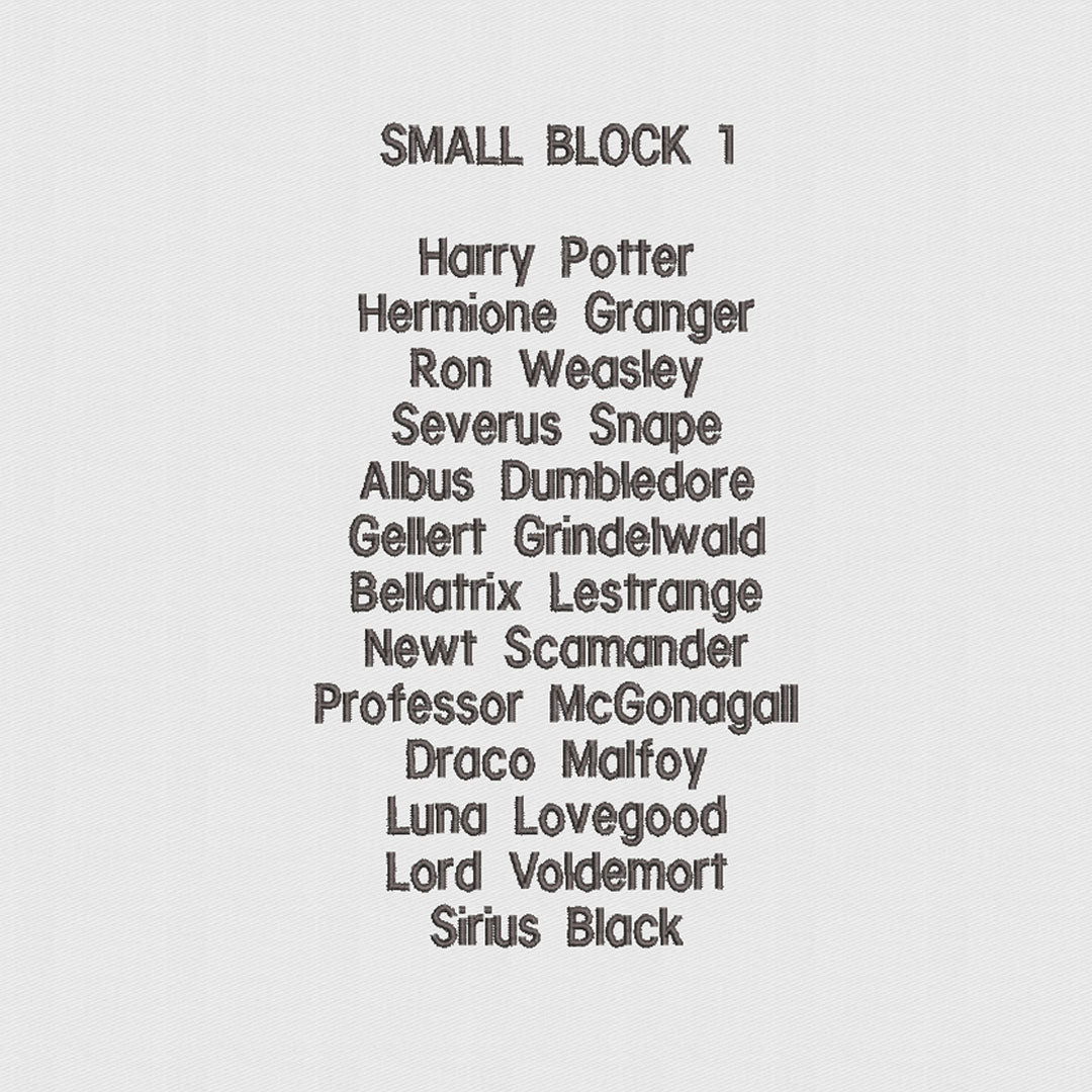 House of Uniforms Embroidery | Personal Names | Small House of Uniforms