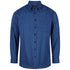 House of Uniforms The Barrett Shirt | Mens | Long Sleeve Identitee Royal/Black Check
