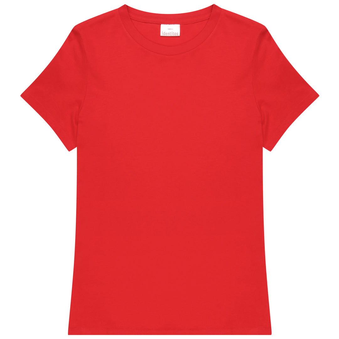 House of Uniforms The Ella Tee | Ladies Identitee Red