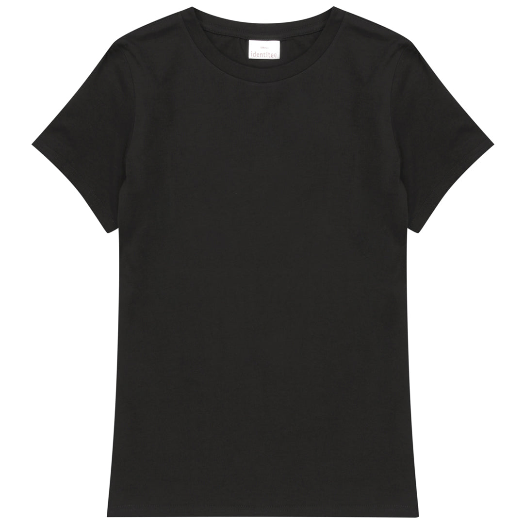 House of Uniforms The Ella Tee | Ladies Identitee Black