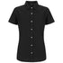 House of Uniforms The Floyd Shirt | Ladies | Short Sleeve Identitee Black