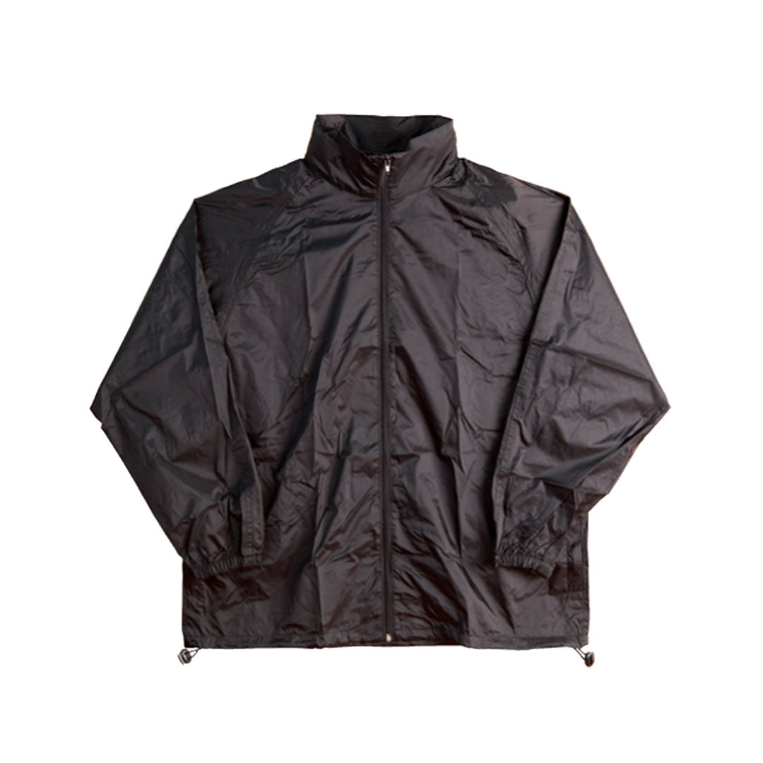 House of Uniforms The Rainforest Spray Jacket | Adults Winning Spirit Black