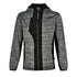 House of Uniforms The Laminated Functional Knit Hoodie | Adults Winning Spirit Grey Marle/Black
