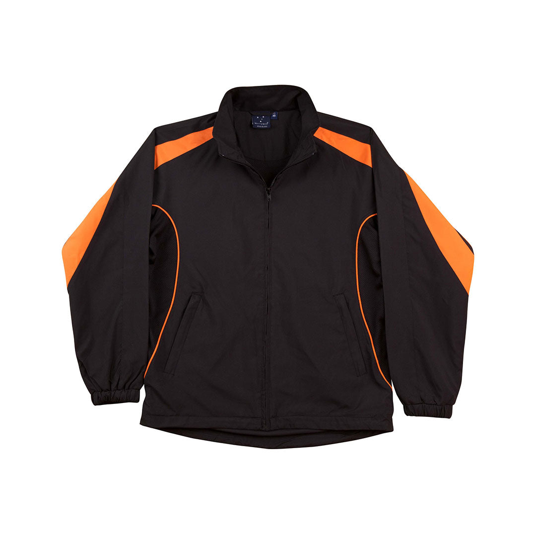 House of Uniforms The Legend Jacket | Kids Winning Spirit Black/Orange