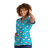 House of Uniforms The V Neck Printed Scrub Top | Ladies Maevn KCSO