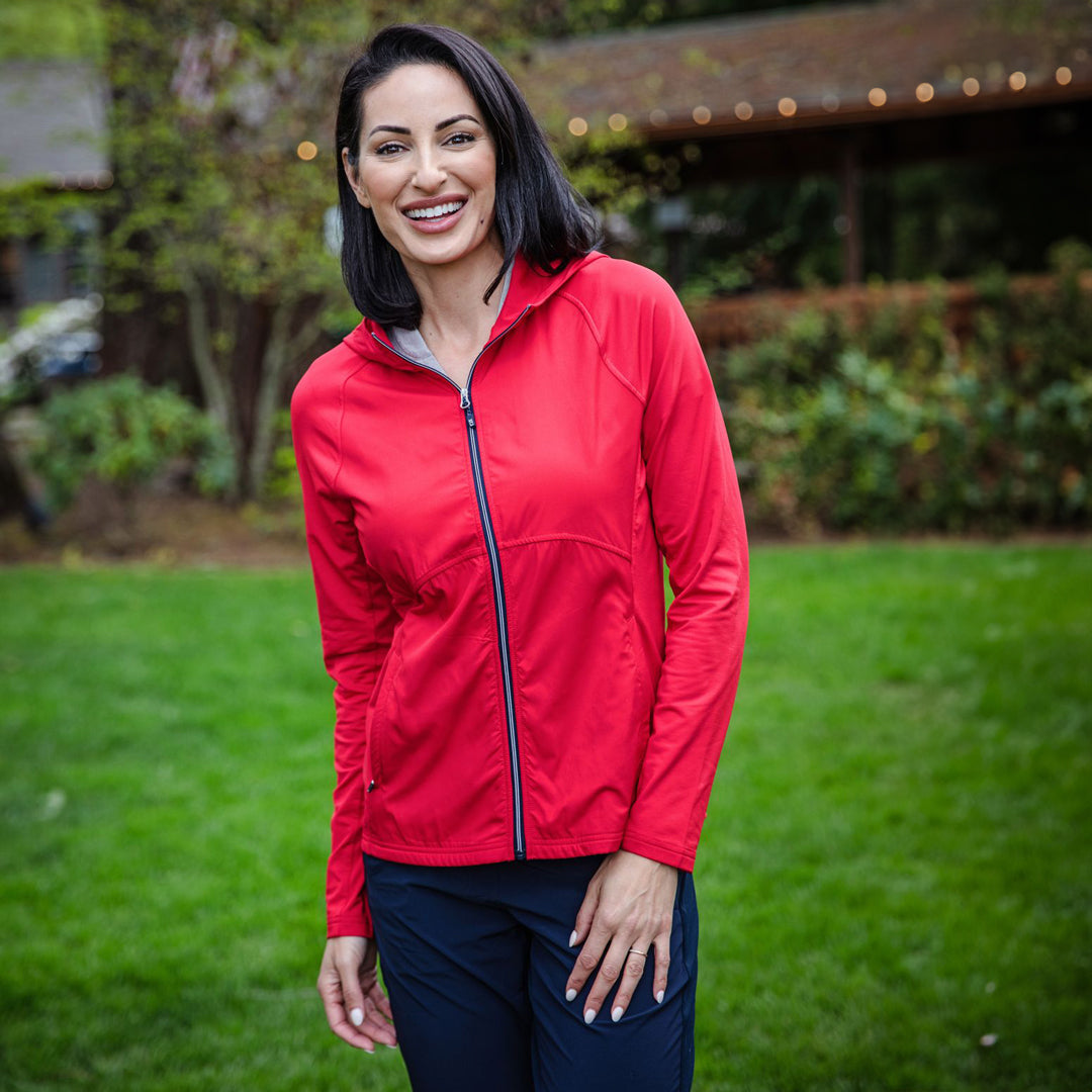 House of Uniforms The Adapt Full Zip Top | Ladies Cutter and Buck