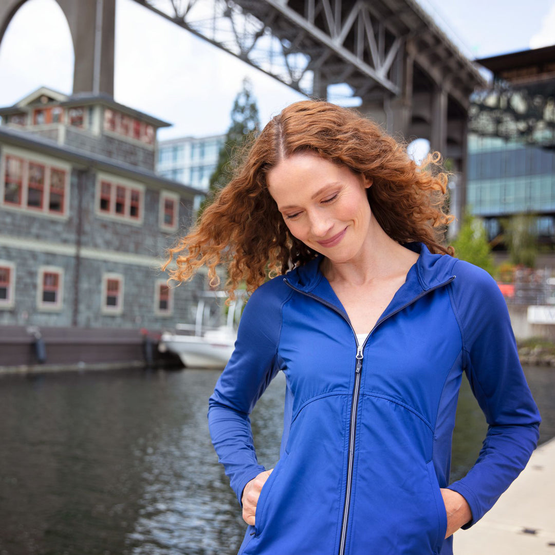 House of Uniforms The Adapt Full Zip Top | Ladies Cutter and Buck