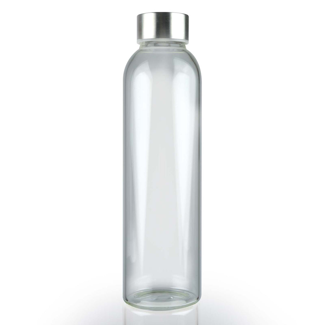House of Uniforms The Capri Glass Drink Bottle with Neoprene Sleeve | 550ml Logo Line 