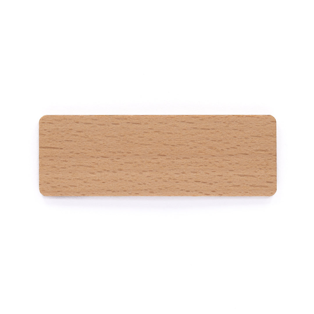 House of Uniforms The Wooden Name Badge | Pin or Magnet Fitting House of Uniforms Beech