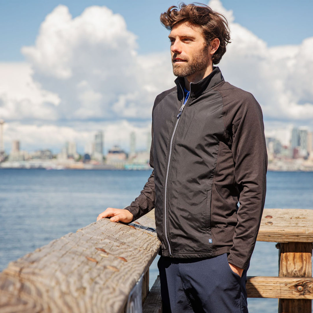 House of Uniforms The Adapt Full Zip Top | Mens Cutter and Buck