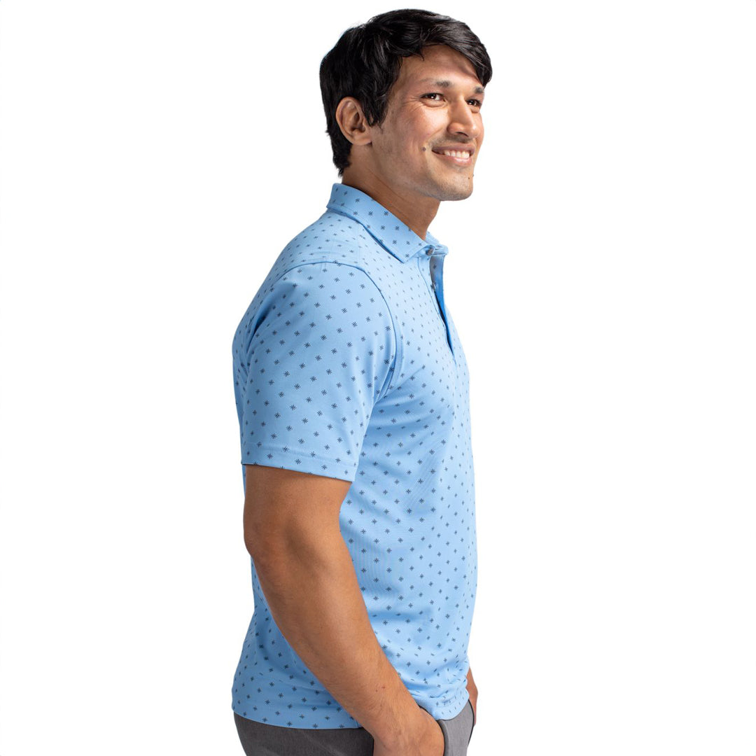 House of Uniforms The Virtue Tile Print Polo | Mens Cutter and Buck